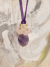 Load image into Gallery viewer, Amethyst &amp; Rose Quartz
