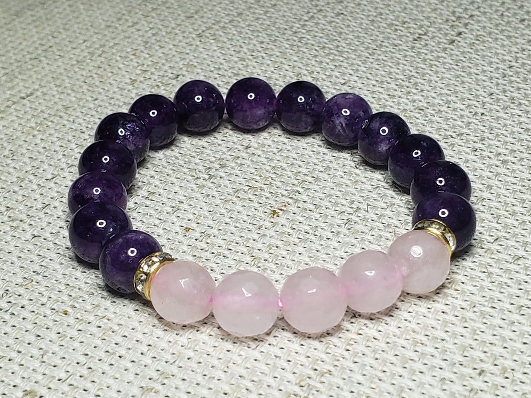 Amethyst & Rose Quartz