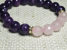 Load image into Gallery viewer, Amethyst &amp; Rose Quartz
