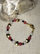 Load image into Gallery viewer, Mother-of-Pearl, Garnet &amp; Rhodochrosite
