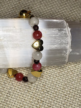 Load image into Gallery viewer, Mother-of-Pearl, Garnet &amp; Rhodochrosite
