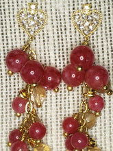 Load image into Gallery viewer, Rhodochrosite &amp; Rutilated Quartz
