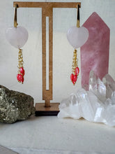 Load image into Gallery viewer, Rose Quartz Heart &amp; Pink Mother-of-Pearl
