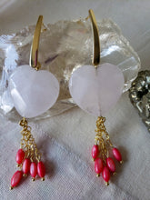 Load image into Gallery viewer, Rose Quartz Heart &amp; Pink Mother-of-Pearl
