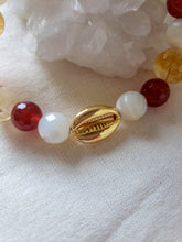 Load image into Gallery viewer, Citrine, Carnelian and Mother-of-Pearl &amp; Lucky Shell
