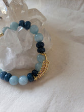 Load image into Gallery viewer, Aquamarine and Sapphire Bracelet
