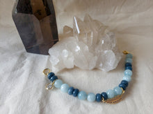 Load image into Gallery viewer, Aquamarine and Sapphire Bracelet
