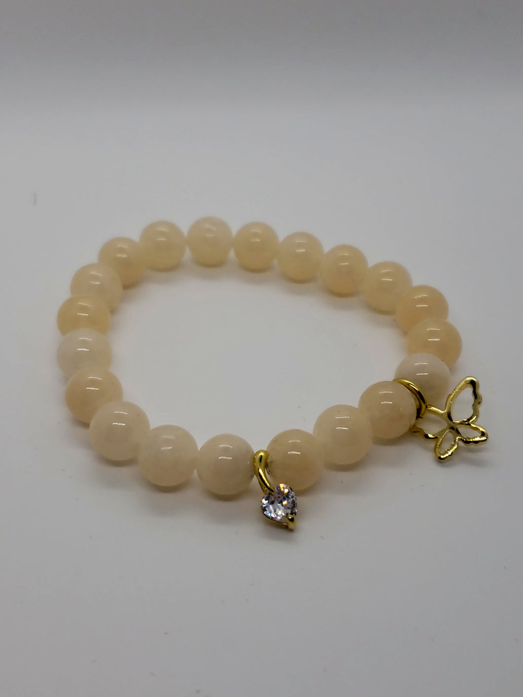 Yellow Calcite & Cherry & Butterfly