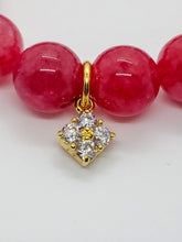 Load image into Gallery viewer, Rhodochrosite &quot;Love Stone&quot; &amp; 4 Leaf Flower and Medal
