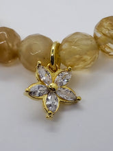 Load image into Gallery viewer, Rutilated Quartz &amp; 5 Leaf Flower
