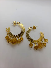 Load image into Gallery viewer, Citrine Hoops
