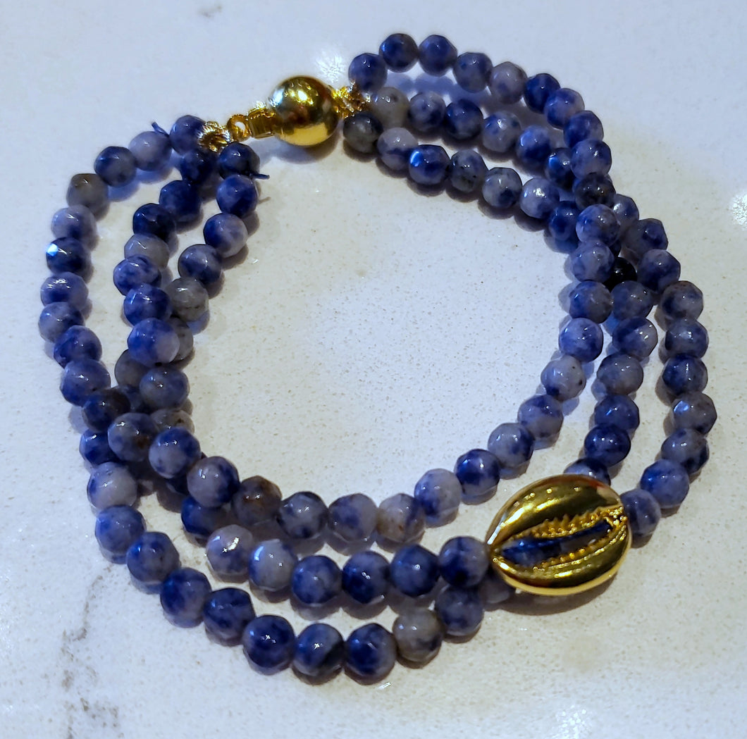 Sodalite with Lucky Shell