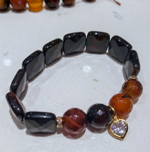 Load image into Gallery viewer, Dream Agate with Heart Zircon
